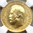 2202. Rosja, Mikołaj II, 10 Rubli 1904 (АР)  rok  NGC MS 63 !