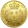 1979. Francja, Louis XVIII, 20 Franków 1815 (A) rok (Paryż)