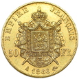 1428. Francja, Napoleon III  50 Franków 1866 (A) Paryż 