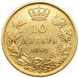 724. Serbia, Milan I , 10 Dinarów 1882 rok,  V, Wiedeń
