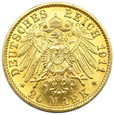 689. Niemcy, Wilhelm II, Prusy, 20 marek 1911 A