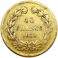 2132. Francja , Louis Philippe, 40 Franków 1834 A rok