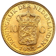 582. Holandia, Wilhelmina 10 Guldenów 1933 rok