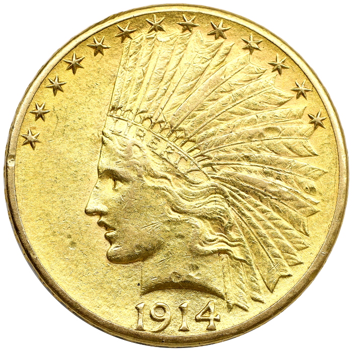 1048. USA, 10 Dolarów 1914 