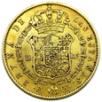 1892.Hiszpania 80 reali - Isabel II 1842 rok