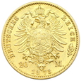 1063. Niemcy, Wilhelm I, Prusy, 20 marek 1873 (B) rok