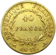 2150. Francja 40 Franków, Napoleon , 1804 A rok