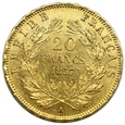 2013. Francja 20 Franków Napoleon III 1857 A