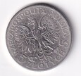 5 ZŁ – GŁOWA KOBIETY – 1933 – ZZM -  AG , SREBRO ( 6 )