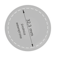 PeterCoins - KAPSEL DWUSTRONNIE SOCZEWKOWY ŚR. 32 MM - 50 SZT - LUZ