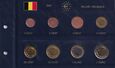 EURO SET - BELGIA – 2001 – ZESTAW MONET EURO 