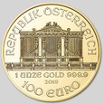 100 euro 2019 - Filharmonia wiedeńska - 1 Oz. Au 999