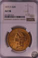 USA, 20 Dolarów 1876 r. NGC AU 58