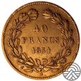 Francja, Louis Philip I, 40 Franków 1834 r.