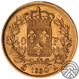 Francja, Charles X, 40 Franków 1830 r.