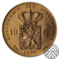Holandia, 10 Guldenów 1877 r.