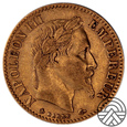 Francja, Napoleon III 10 Franków 1865 r.