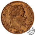 Francja, Napoleon III 10 Franków 1863 r.