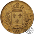Francja, 20 Franków Louis XVIII 1815 r. PARYŻ 