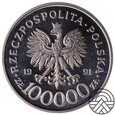 Polska, 100.000 Złotych 1991 r. 