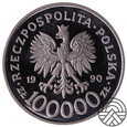 Polska, 100.000 Złotych 1990 r. 