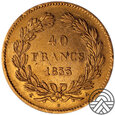 Francja, Louis Philip I, 40 Franków 1833 r.