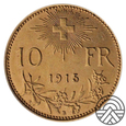 Szwajcaria, Helvetia 10 Franków 1915 r.