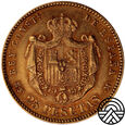 Hiszpania, 25 Peset 1880 r.
