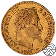 Francja, Napoleon III 10 Franków 1862 r.