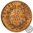 Francja, Napoleon III 10 Franków 1862 r.