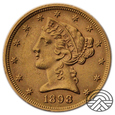 USA , 5 Dolarów 1898 r.