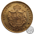 Hiszpania, 25 Pesetas 1880 r. 