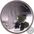 Australia, Zestaw Discover Australia 2007 r., 1 Dolar 5 szt. 1 Oz. Ag