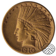 USA, 10 Dolarów 'Indianin' 1910 r. 