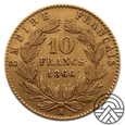 Francja, Napoleon III, 10 Franków 1866 r.