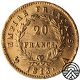 Francja, Napoleon, 20 Franków 1813 r. Super!