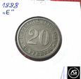 20 Pfennig  z 1888 roku -  mennica E