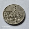 5 fenigów 1928 rok (Polska, Wolne Miasto Gdańsk) 