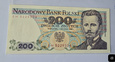 200 złotych z 1988 r - Jarosław Dąbrowski    / UNC 