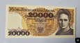 20000 złotych z 1989 r - Maria Skłodowska - Curie  / UNC 