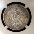 3 marki 1914 Lubeka NGC MS64