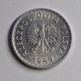PRL, 1 złoty 1949 r. Aluminium