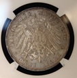 3 marki 1912 Lubeka NGC MS64