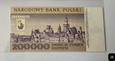 200000 złotych z 1989 r - Warszawa - Stare Miasto  / UNC 