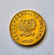 5 groszy 1949 r Brąz  (Polska, PRL) ( zest.Marc.)