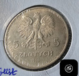 5 złotych z 1930 roku  - Sztandar płytki  (23)