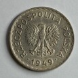 PRL, 1 złoty 1949 r. Miedź-nikiel 