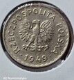 PRL, 1 złoty 1949 r. Miedź-nikiel 