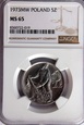 5 zł Rybak 1973 NGC MS65