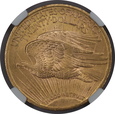 USA, 20 Dolarów St. Gaudens 1922 rok, MS 64 NGC, /K89/